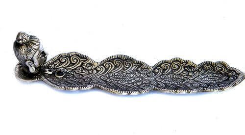 Porte-Encens Métal Bouddha 21cm | Décoration Zen & Spiritualité Bouddhiste