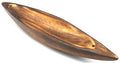 Porte-Encens Pirogue Bois 25cm | Support Bâtonnets Artisanal & Voyage Naturel