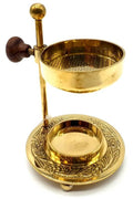 Brûleur de Résine Bronze Chauffe-Plat 11x8cm | Encensoir Stable & Rituel Sacré