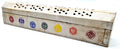 Porte-Encens Coffret 7 Chakras en Bois Blanc – Pureté & Équilibre Énergétique 30 cm