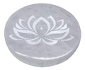 Porte-Encens Sélénite Fleur de Lotus 10cm – Pierre Cristal Purifiante Naturelle