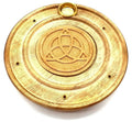 Porte-Encens Rond en Bois Triskell – Bâtonnets & Cônes 10 cm