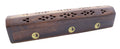 Porte-Encens Bois Coffret Ying Yang 30cm | Support Bâtonnets Artisanal & Harmonie