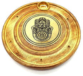 Porte-Encens Rond en Bois Main de Fatima – Bâtonnets & Cônes 10 cm