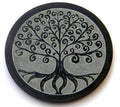 Porte-Encens Pierre Ronde Arbre de Vie Racines 10cm | Ancrage Profond & Connexion Terrestre