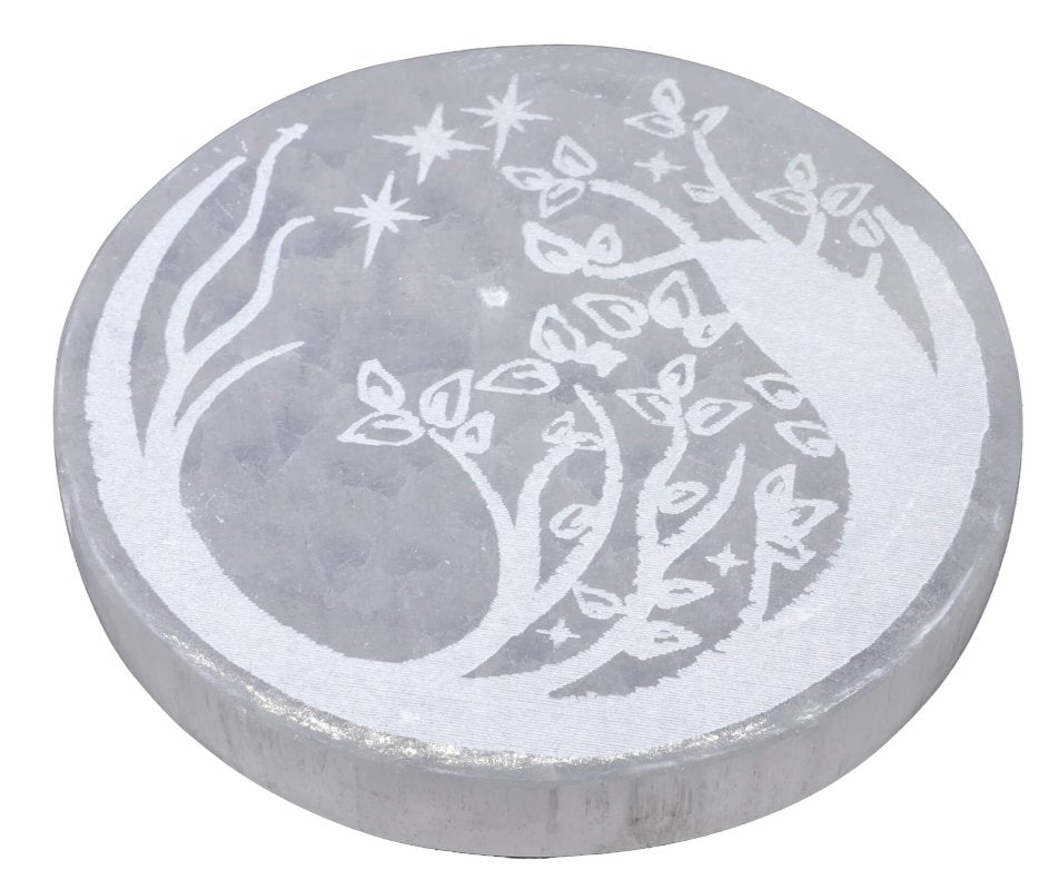 Porte-Encens Sélénite Rêves Féériques 10cm – Pierre Cristal Naturelle