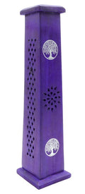 Porte-Encens Tour Arbre de Vie en Bois Sculpté – Symbole Sacré 30 cm