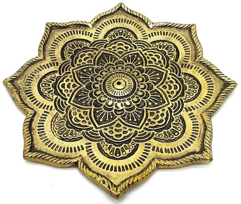 Porte-Encens Métal Lotus 10cm | Éveil Spirituel & Décoration Zen Bouddhiste
