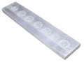 Porte-Encens Sélénite 7 Chakras 15cm – Forme Ski – Pierre Cristal Naturelle