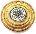 Porte-Encens Rond en Bois Graine de Vie – Bâtonnets & Cônes 10 cm