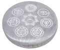 Porte-Encens Sélénite Bouddha 7 Chakras 10cm – Pierre Cristal Purifiante