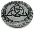 Porte-Encens Pierre Ronde Trinité 10cm | Trilogie Sacrée & Équilibre Spirituel