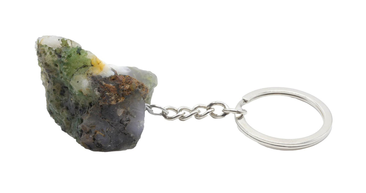 * Porte-Clés Agate Mousse brute 3cm