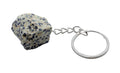 * Porte-Clés Jaspe Dalmatien brut 3cm