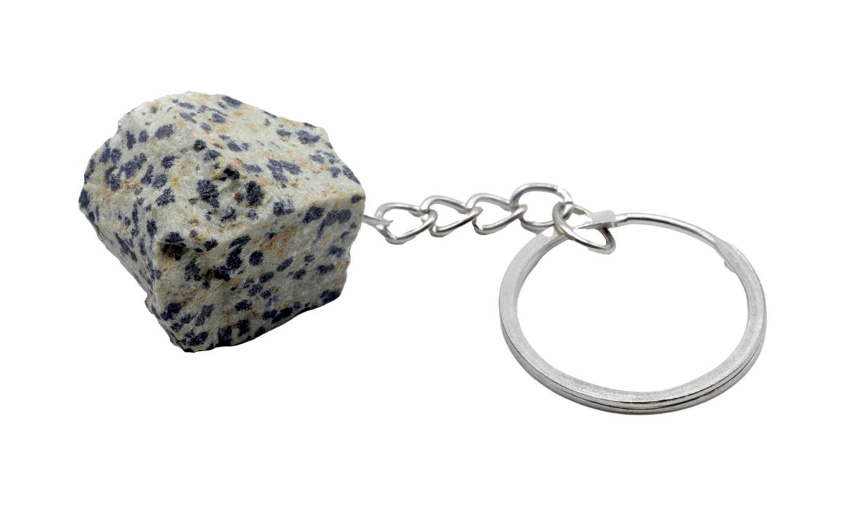 * Porte-Clés Jaspe Dalmatien brut 3cm