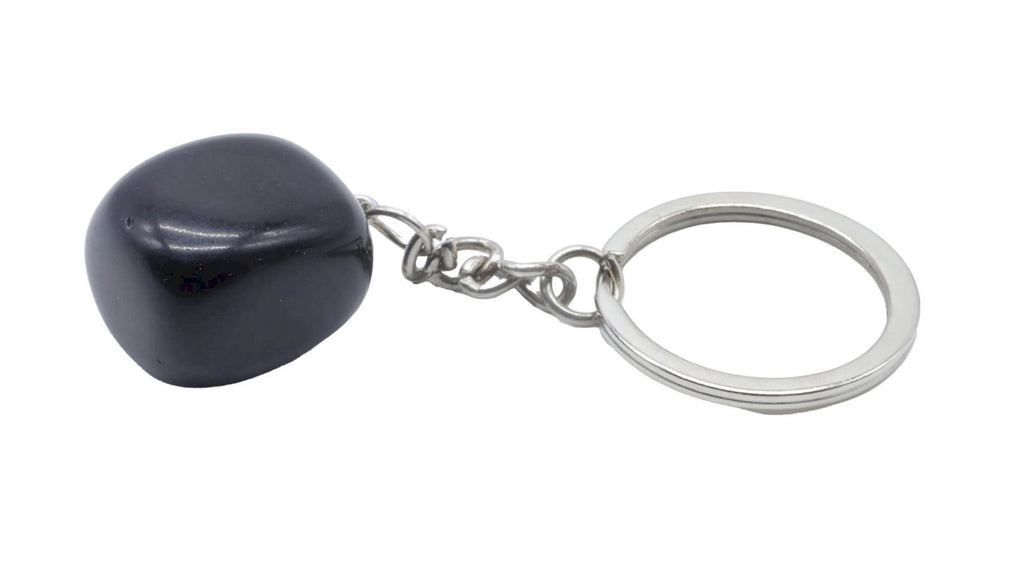 * Porte-Clés Obsidienne Noire roulée 3cm