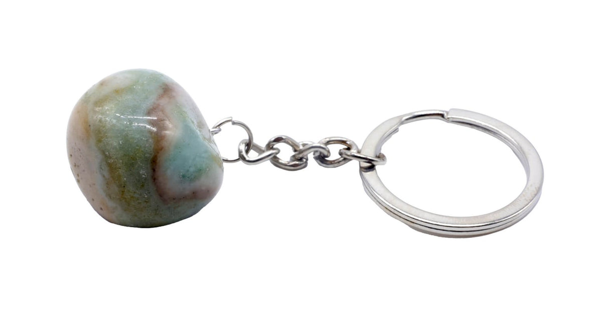 * Porte-Clés Amazonite roulée 3cm