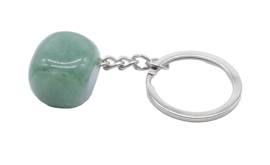* Porte-Clés Aventurine Verte roulée 3cm