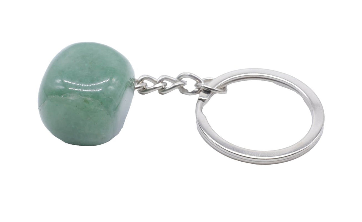 * Porte-Clés Aventurine Verte roulée 3cm