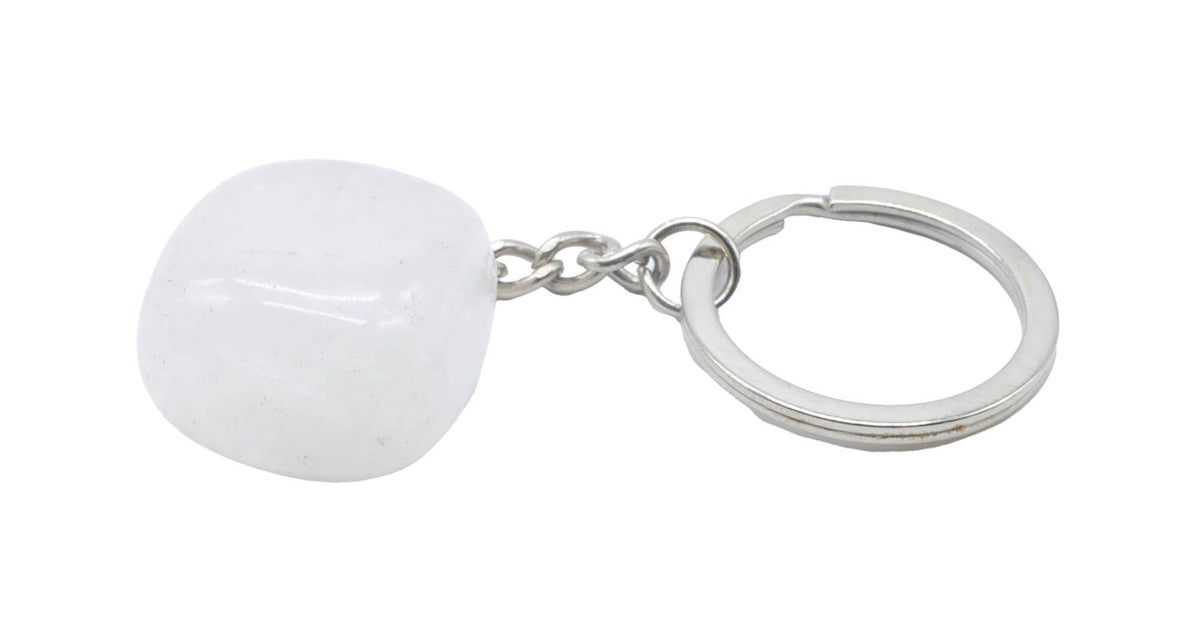 * Porte-Clés Cristal de Roche roulé 3cm