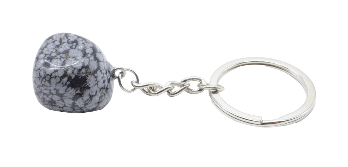 * Porte-Clés Obsidienne Neige roulée 3cm