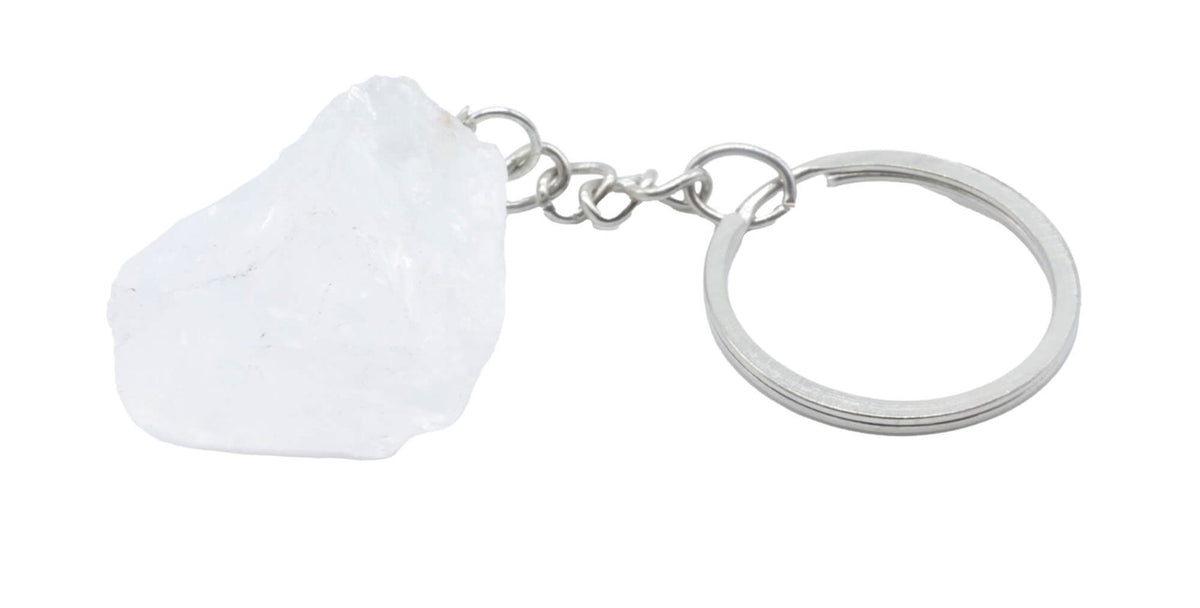 * Porte-Clés Cristal de Roche brut 3cm