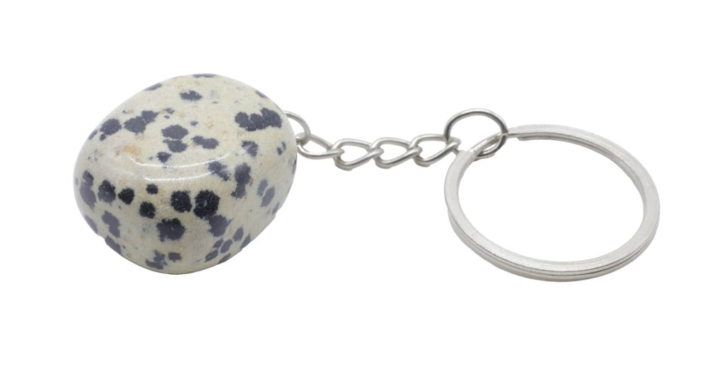 * Porte-Clés Jaspe Dalmatien roulé 3cm
