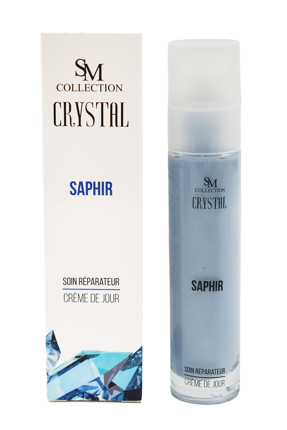Crème de Jour Poudre de Saphir 100% Naturelle – Revitalisante, Purifiante & Fermeté pour Peaux Mixtes & Matures