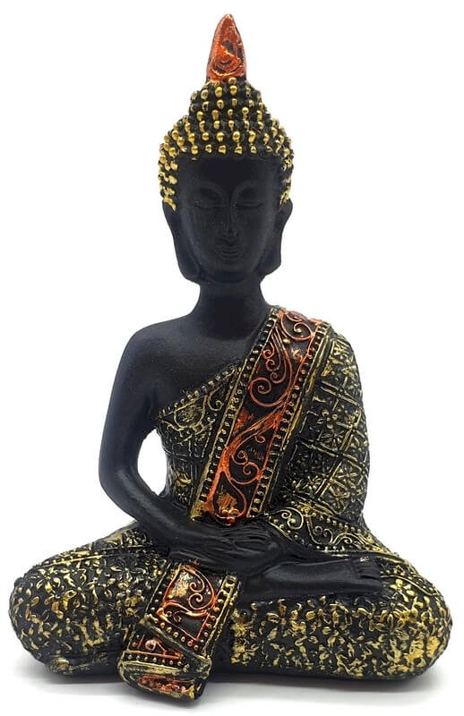 ✨ Statue Bouddha Thaï Résine 13 cm – Sérénité, Méditation & Sagesse Bouddhiste