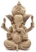 Statue Ganesh Grise en Résine 13 cm – Décoration Hindoue Équilibre & Sagesse