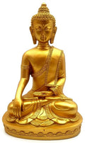 ✨ Statue Bouddha Méditation Résine Dorée 28cm – Figurine Décorative Zen | Décoration Luxe Porte-Bonheur