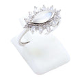✨ Bague Lunaire Argent 925 | Pierre de Lune & Œil Solaire | Bijou Bohème Féminin