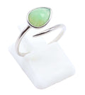 ✨ Bague Argent 925 Serpent Argenté | Jade Vert Naturel | Taille Réglable | Poinçon Certifié
