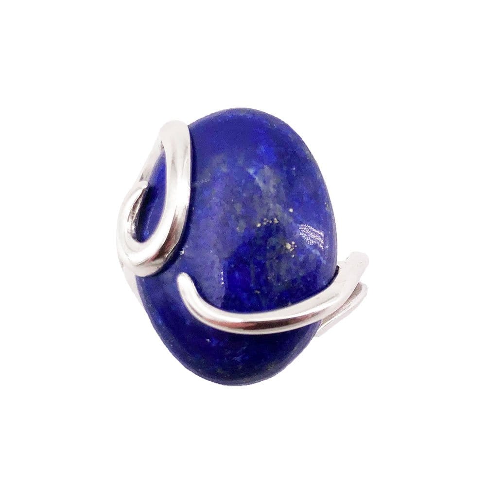 Bague Lapis-Lazuli "Océane" – Argent 925 | Cabochon Ovale Fait Main Atelier Français