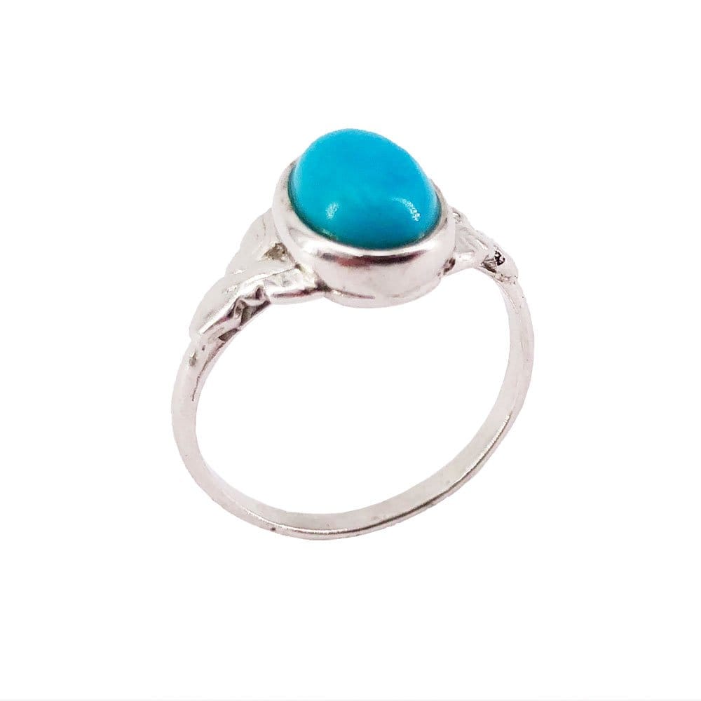 Bague Turquoise "Marianne" – Cabochon Ovale | Argent 925 | Alchimie Concept France