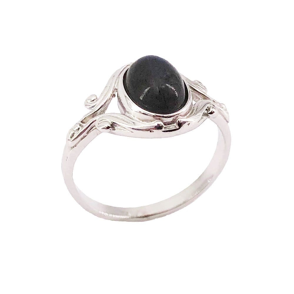 Bague Labradorite "Honorine" – Argent 925 | Cabochon Ovale Pierre des Empathes