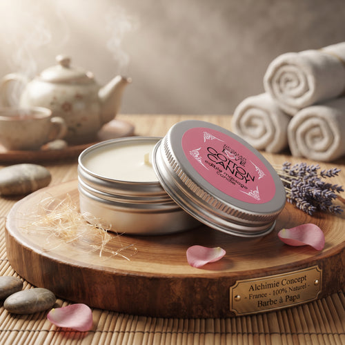 * Mini Bougie de Massage Barbe à Papa 30 ml – 100% Naturelle