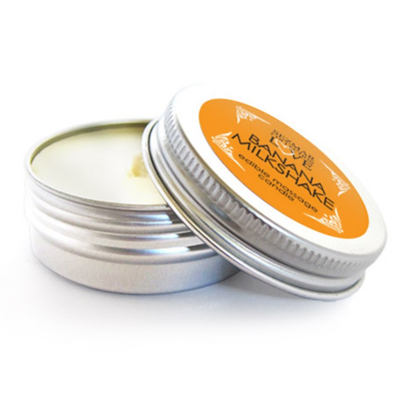 Mini Bougie de Massage Milkshake Banane 30 ml – 100% Naturelle