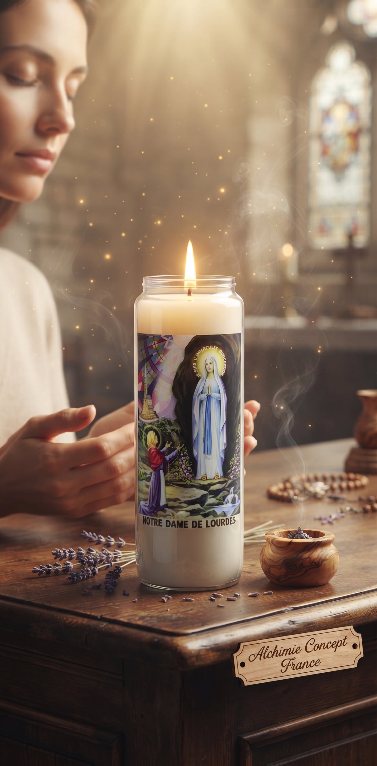 * Neuvaine Notre Dame de Lourdes – 100% Végétale | 9 Jours de Fumigation & Prière