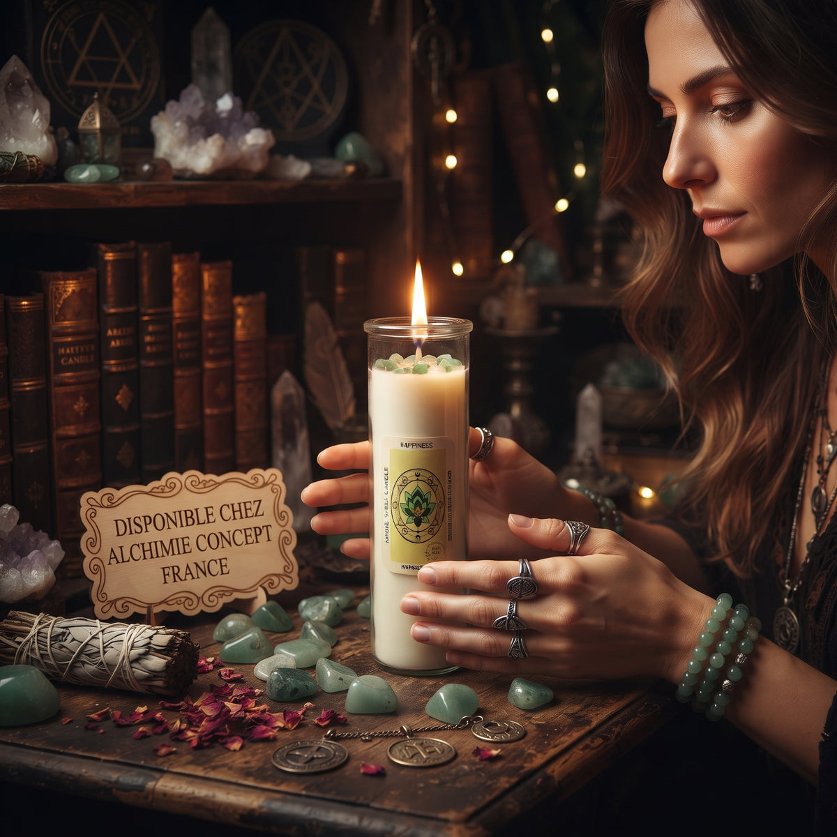 * Bougie Magique Bonheur – Magic Spell Candle Happiness