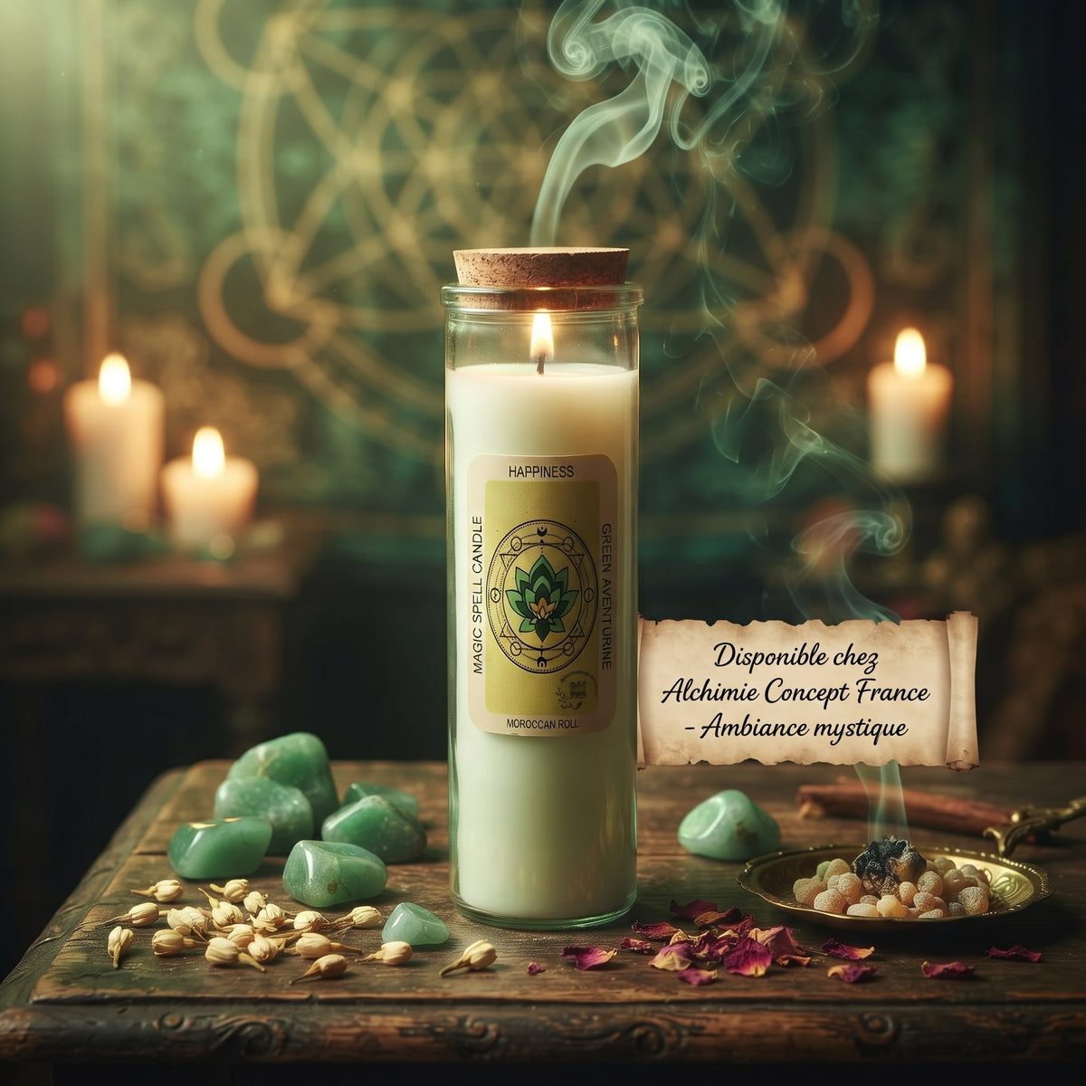 * Bougie Magique Bonheur – Magic Spell Candle Happiness