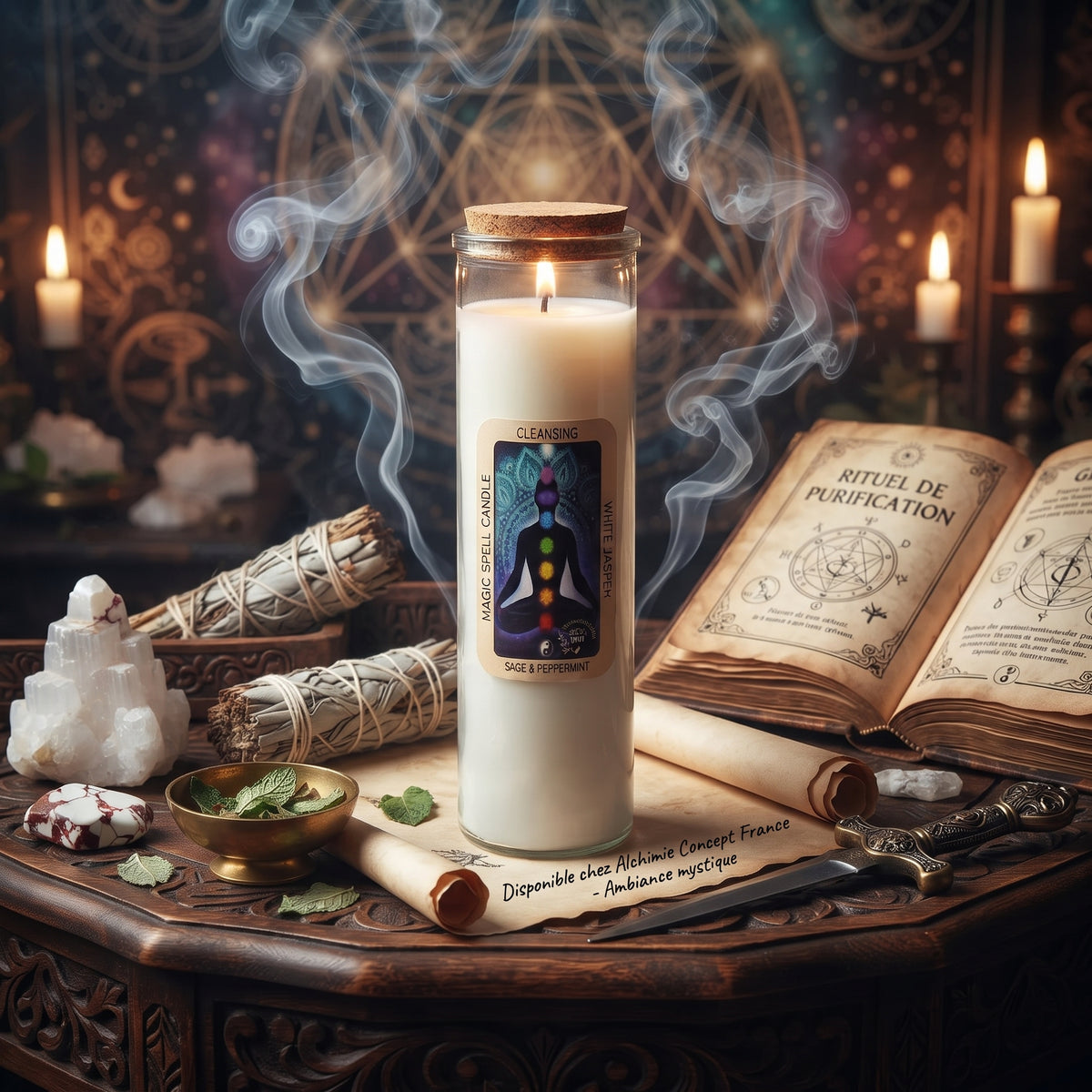 * Bougie Magique Purification – Magic Spell Candle Cleansing