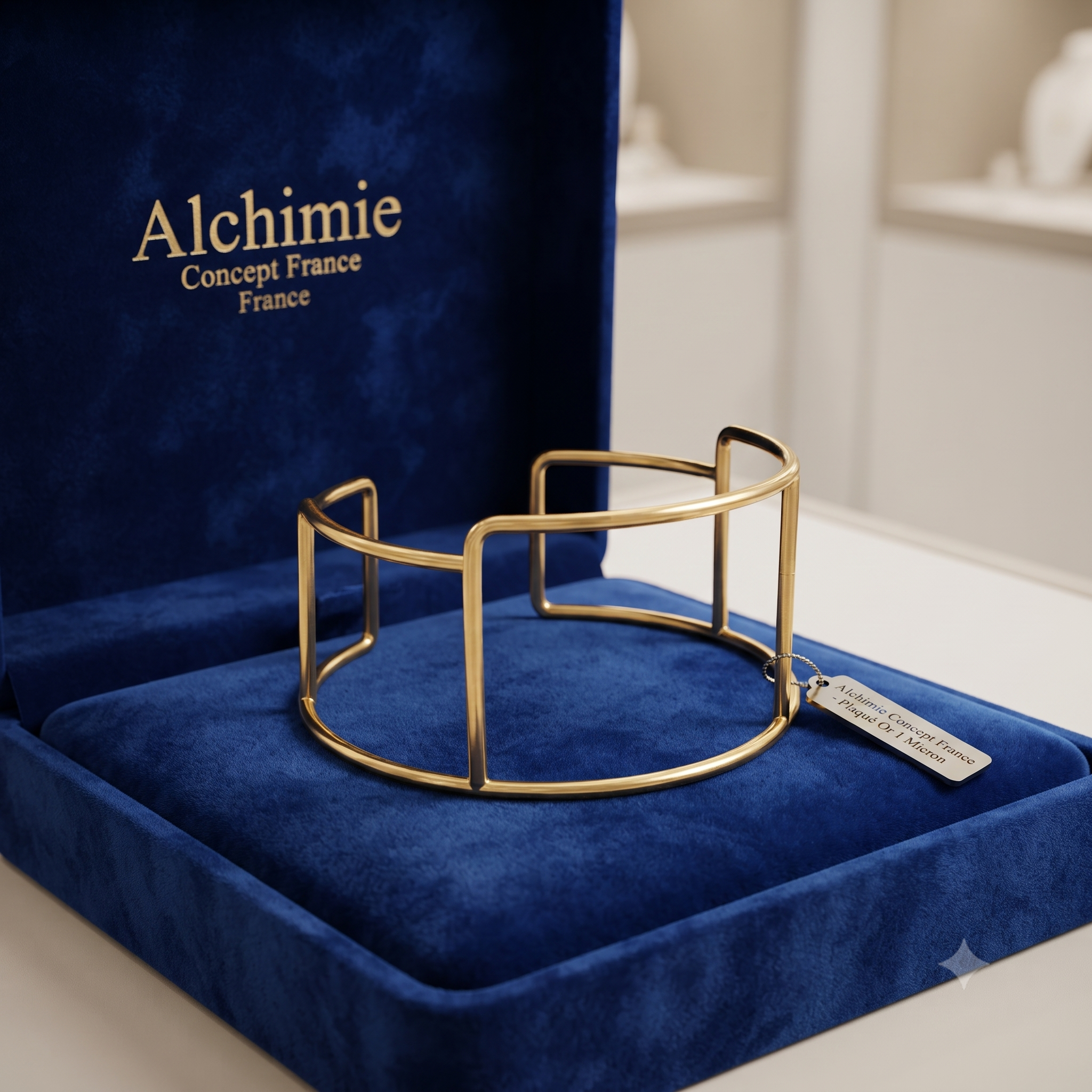* Bracelet Manchette Femme Doré Élégance & Modernité – Plaqué Or 1 Micron | Bijou Statement Réglable
