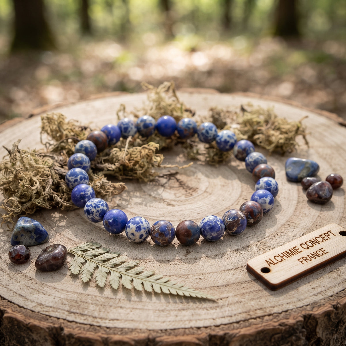 Bracelet Régalite Bleu Pierre Naturelle 6mm – Homme & Femme