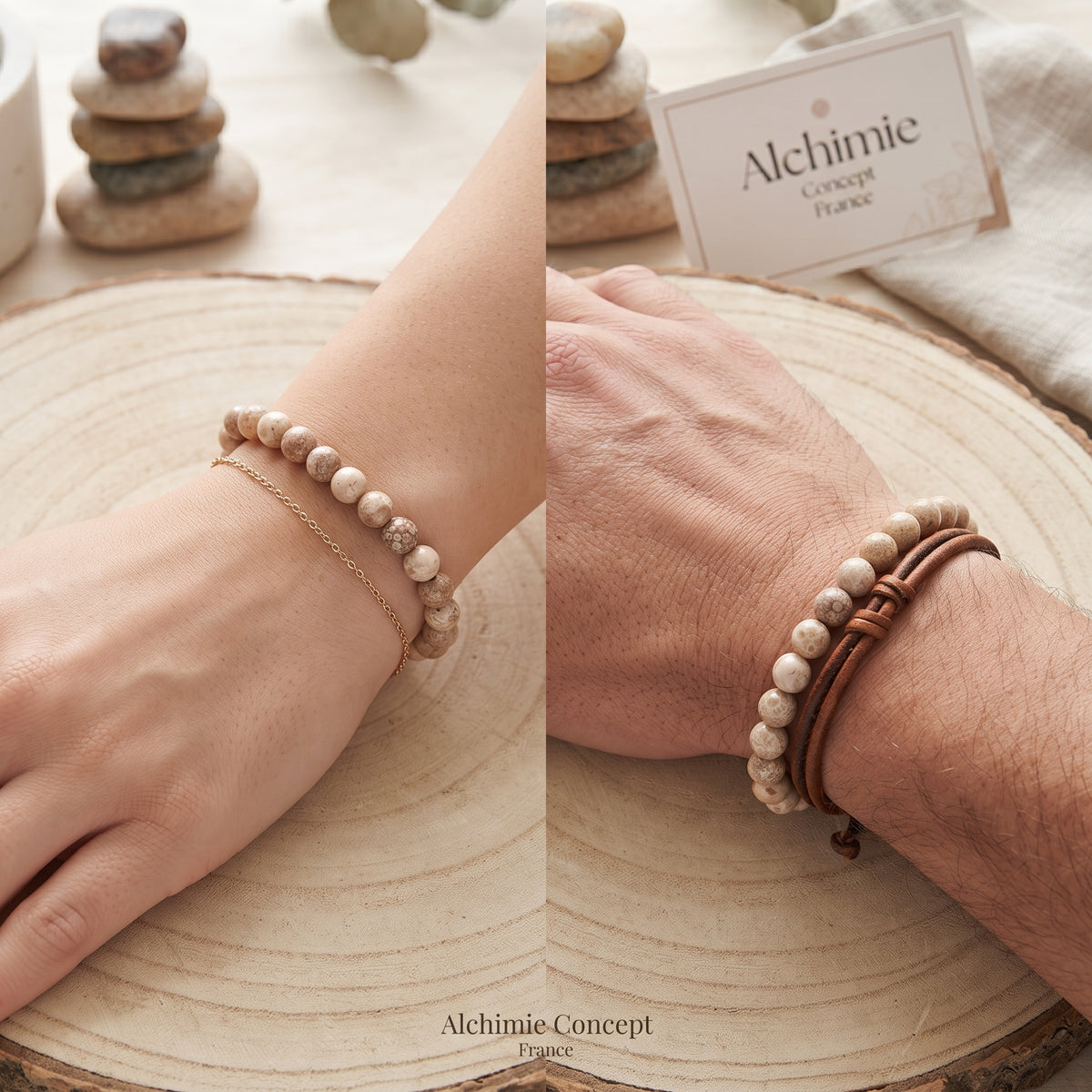 Bracelet Maifanite Pierre Naturelle 10mm – Homme & Femme