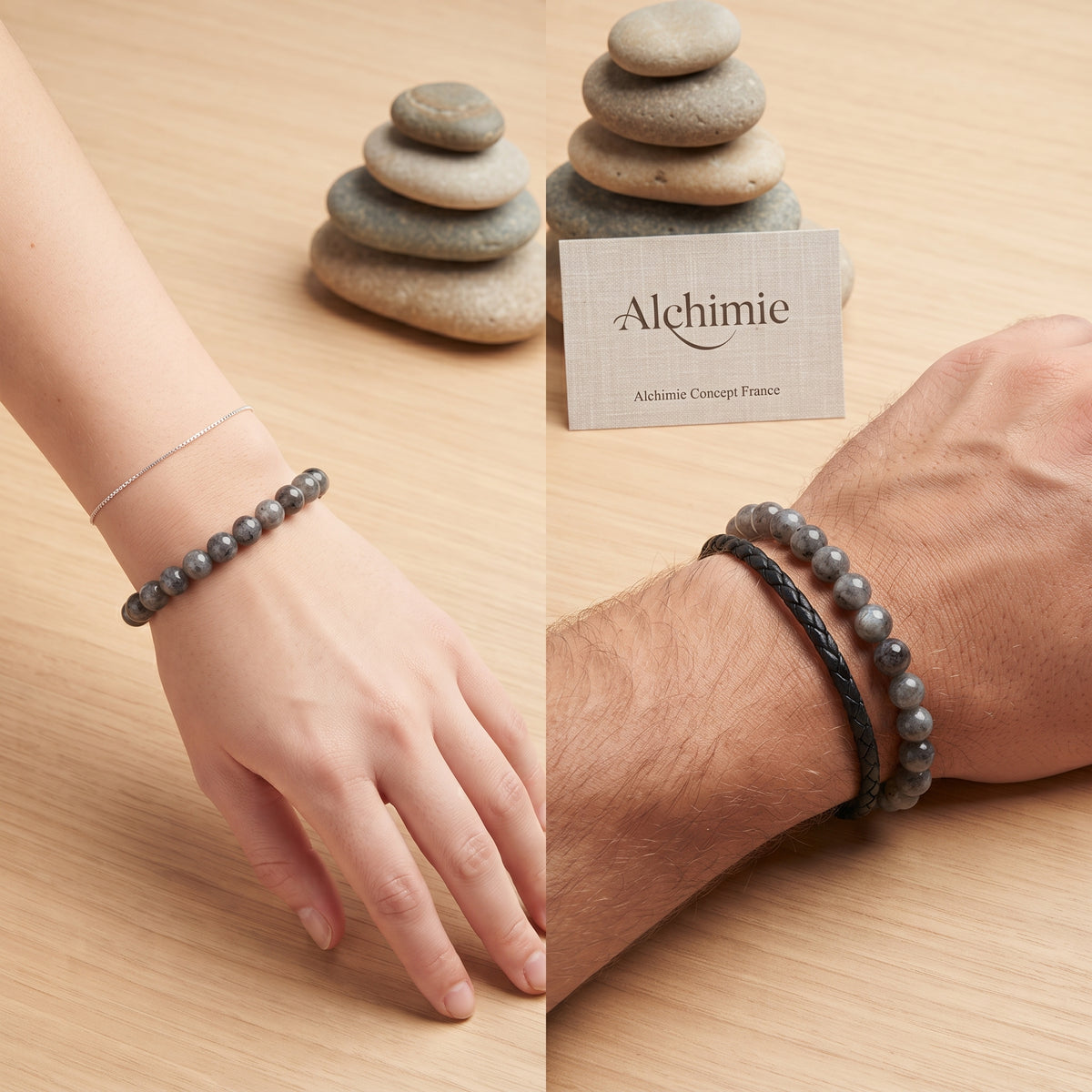 Bracelet Labradorite Pierre Naturelle 8mm – Homme & Femme