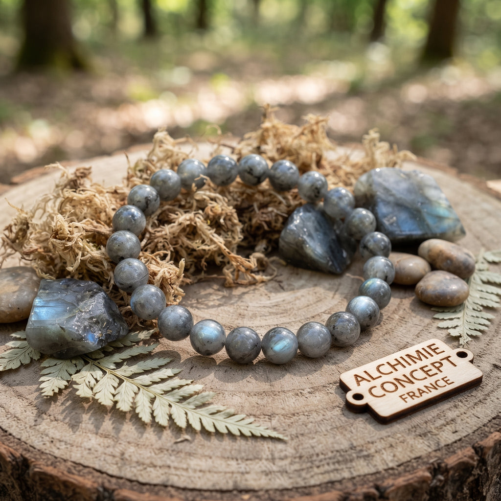 Bracelet Labradorite Pierre Naturelle 8mm – Homme & Femme