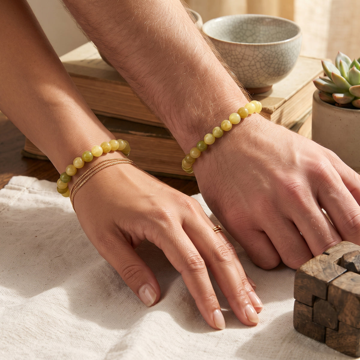Bracelet Quartz Citron — Énergie Solaire & Joie de Vivre