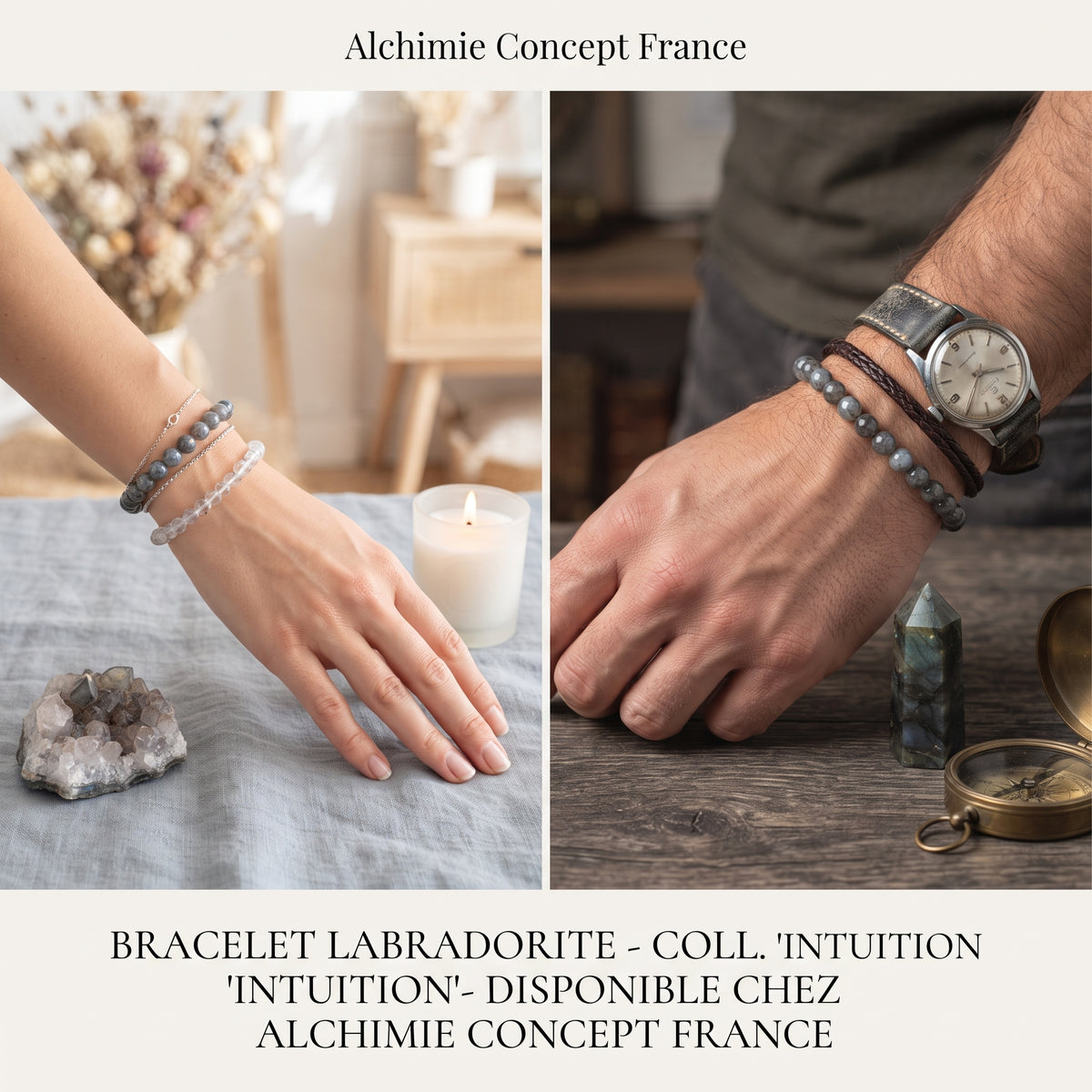 Bracelet Labradorite Pierre Naturelle 6mm – Homme & Femme