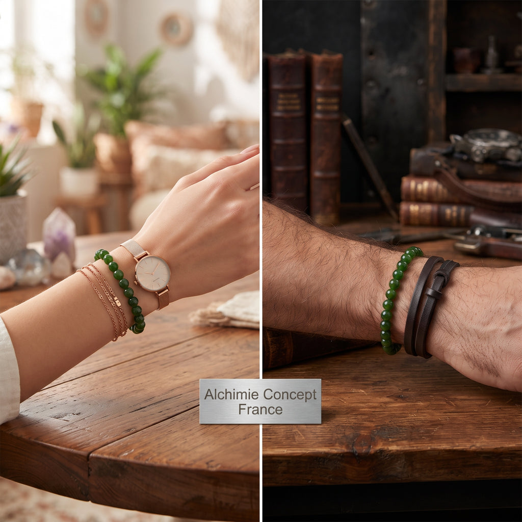 Bracelet Jade Taiwan Pierre Naturelle 10mm – Homme & Femme